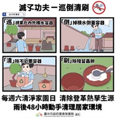 雨後48小時清理家園巡倒清刷圖卡